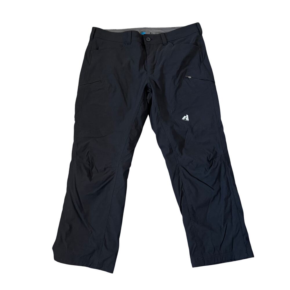Eddie Bauer First Ascent Fleece Lined Pants Mens 38x30 (Act 38x29) Black Hiking